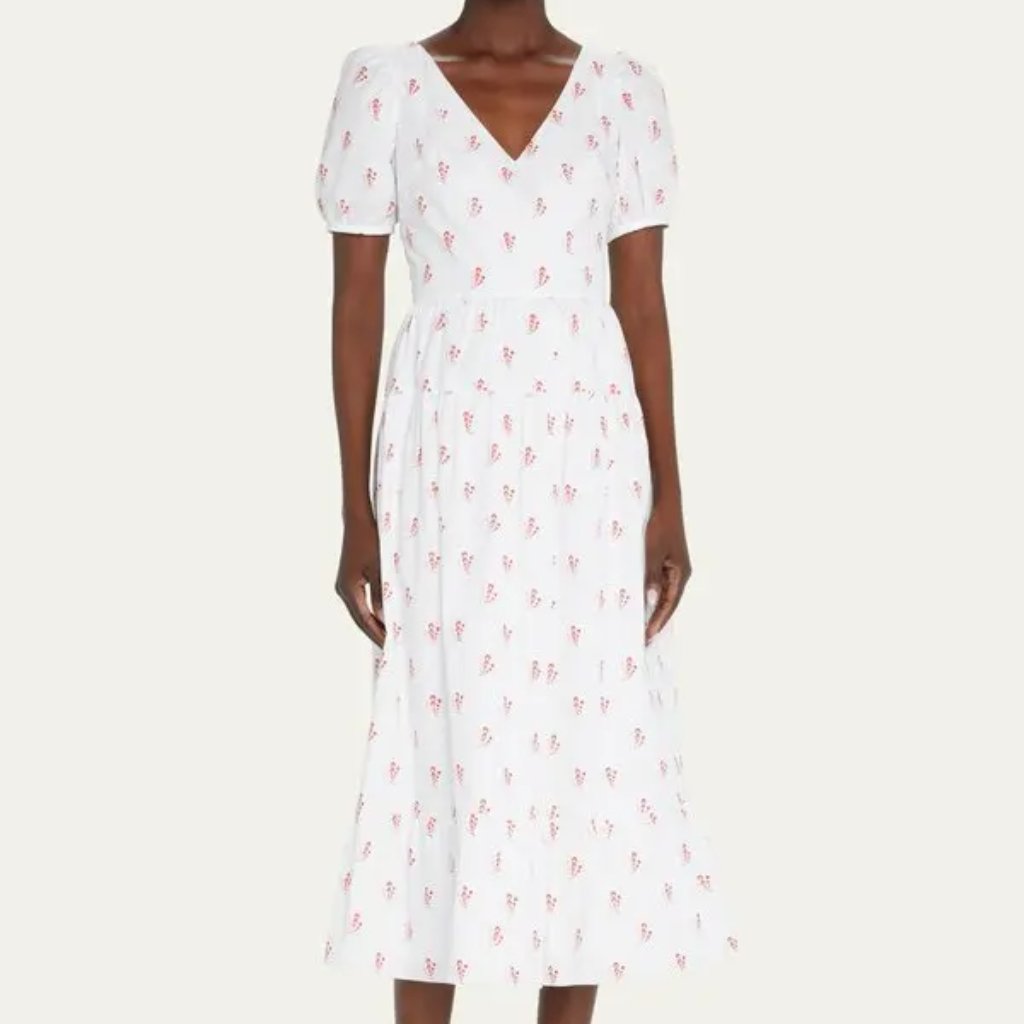 Markarian Caroline Geometric-Print Midi Dress — image 2 of 8